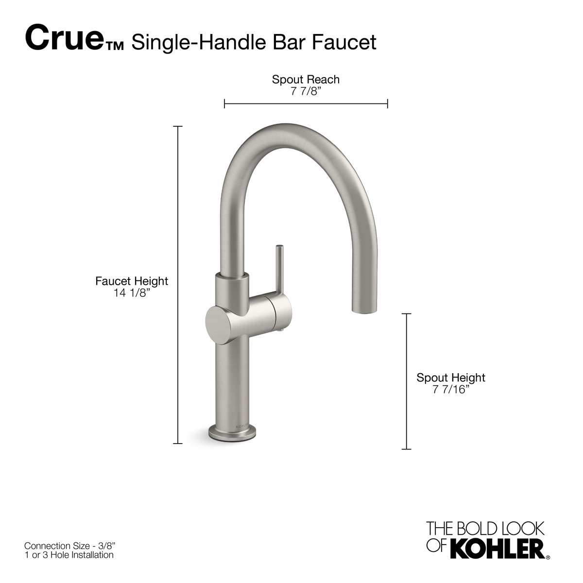 Kohler Crue SingleHandle Bar Sink Faucet & Reviews Wayfair.ca